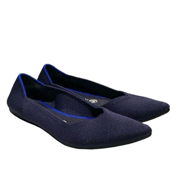 Rothy's The Point Women's Size 9 US Maritime Navy Pointed Toe Slip on Shoes - Picture 1 of 12